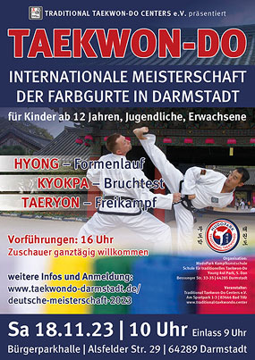 Internationale Meisterschaft der Farbgurte in Darmstadt